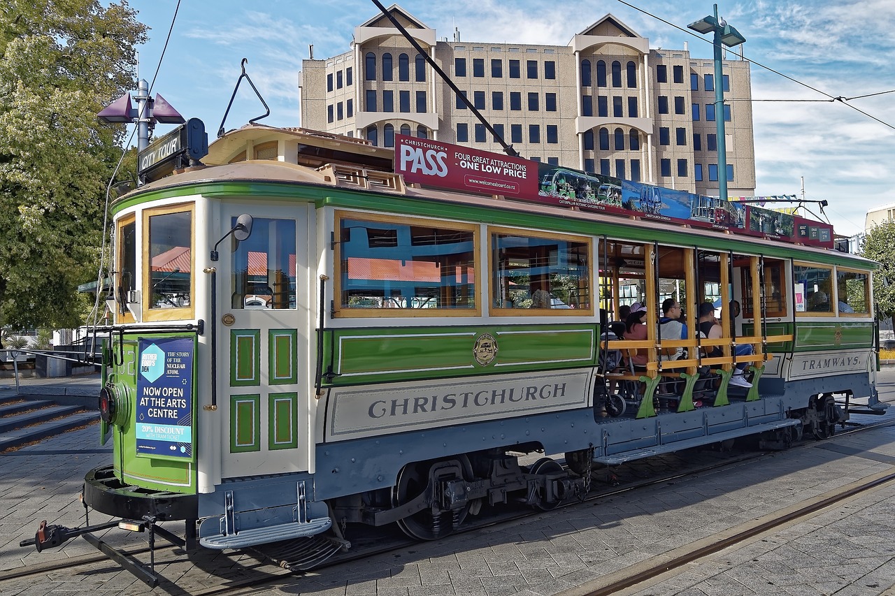 tram, christchurch, historical, downtown, tourism, new zealand, christchurch, christchurch, christchurch, christchurch, christchurch